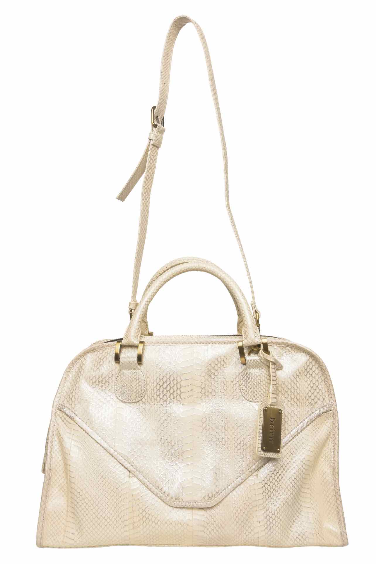 Beirn Small Ali Snakeskin Tote - Image 6