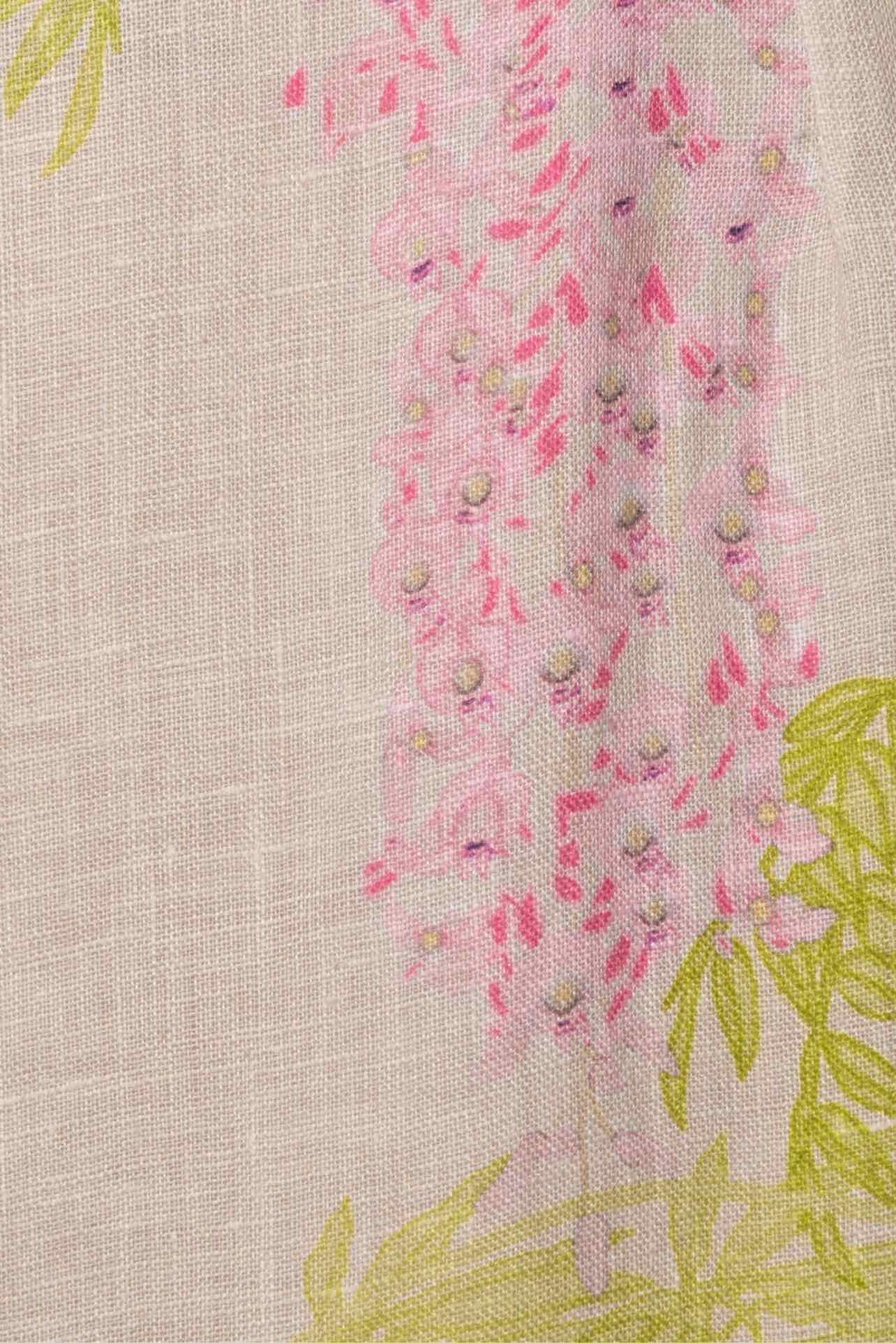 Bernadette Size 4 Norma Floral Linen Maxi Skirt - Image 3