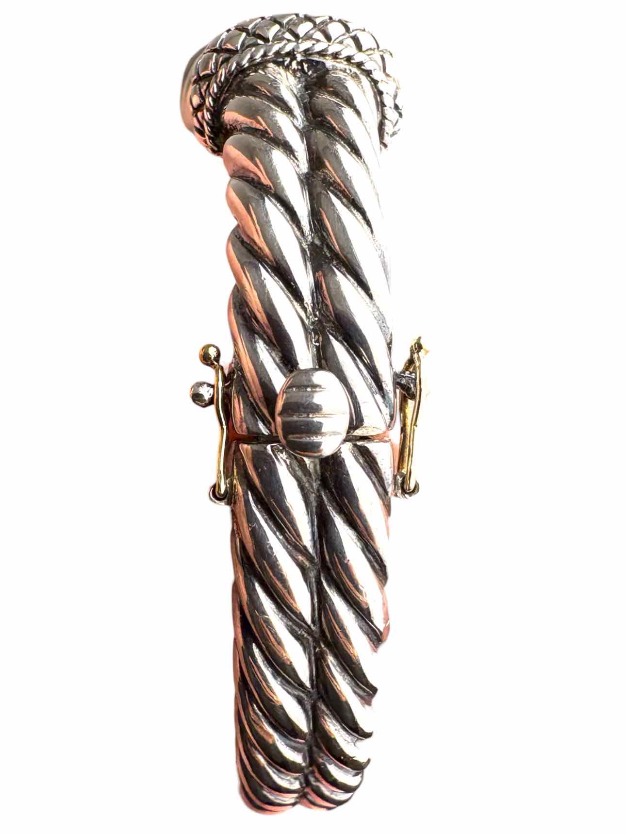 Birks Andrea Candella Sterling Silver w/18KT Gold Diamond  Bracelet - Image 6