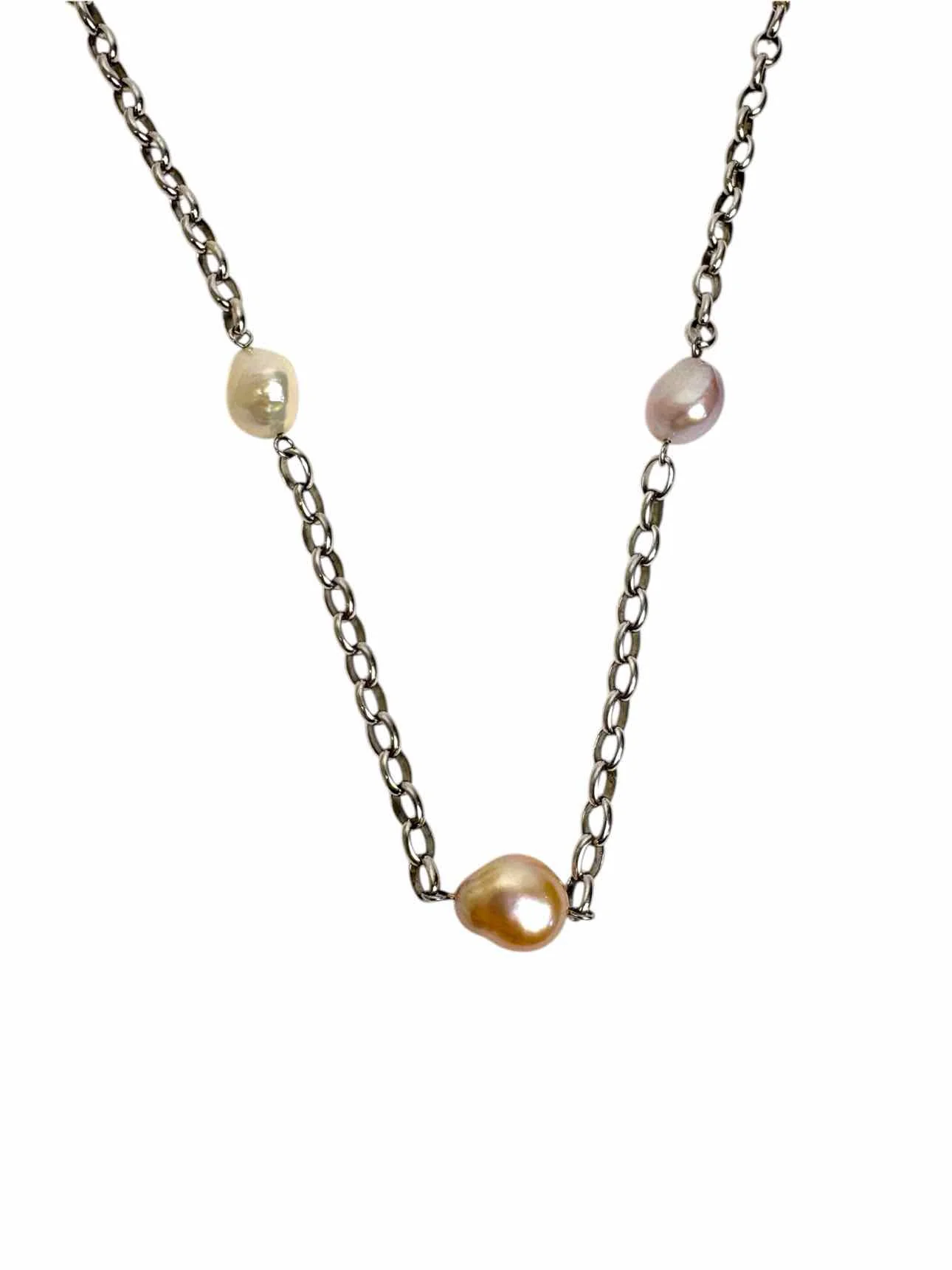 Birks Sterling Silver and Pearl Necklace