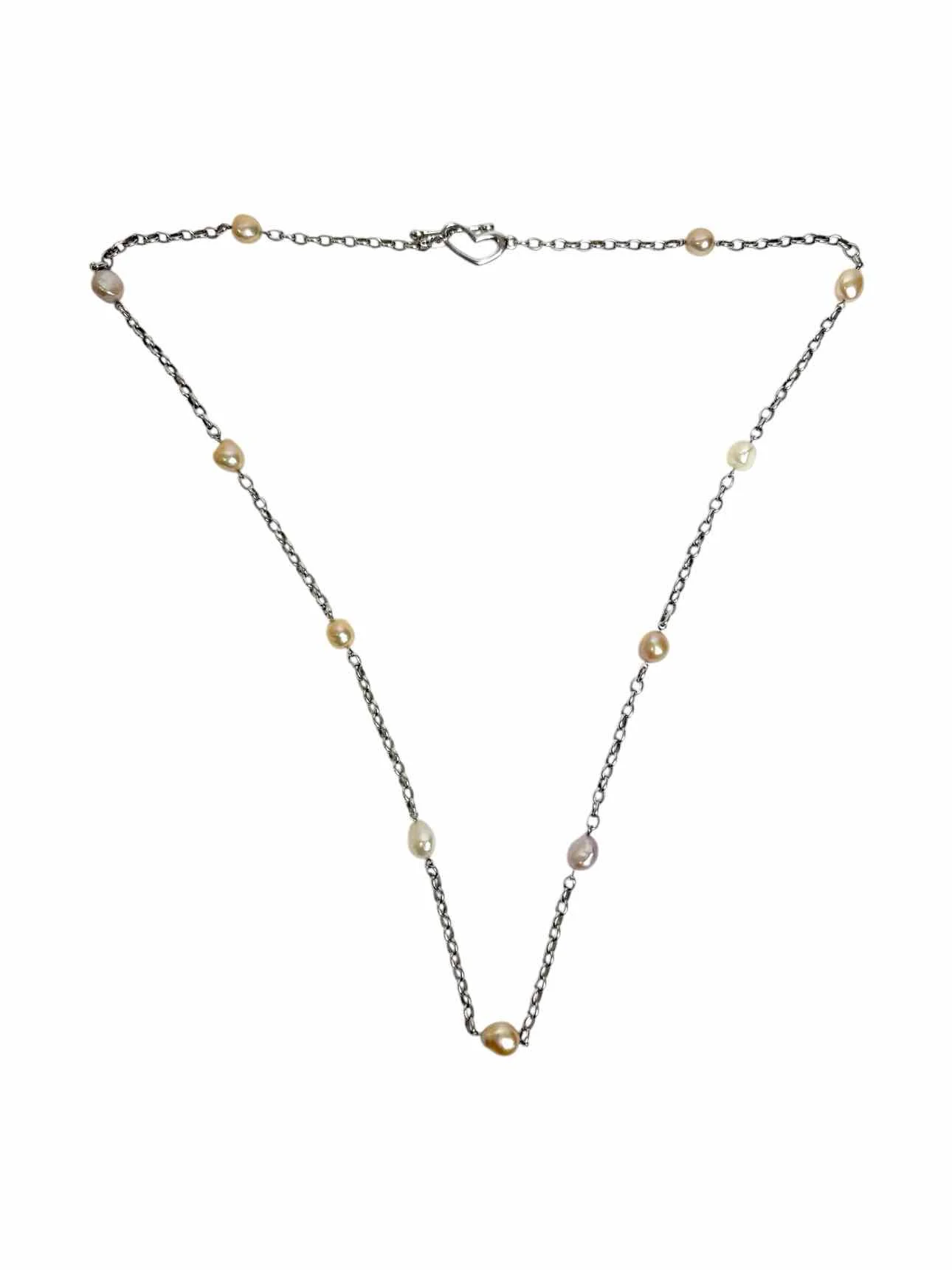 Birks Sterling Silver and Pearl Necklace - Image 2
