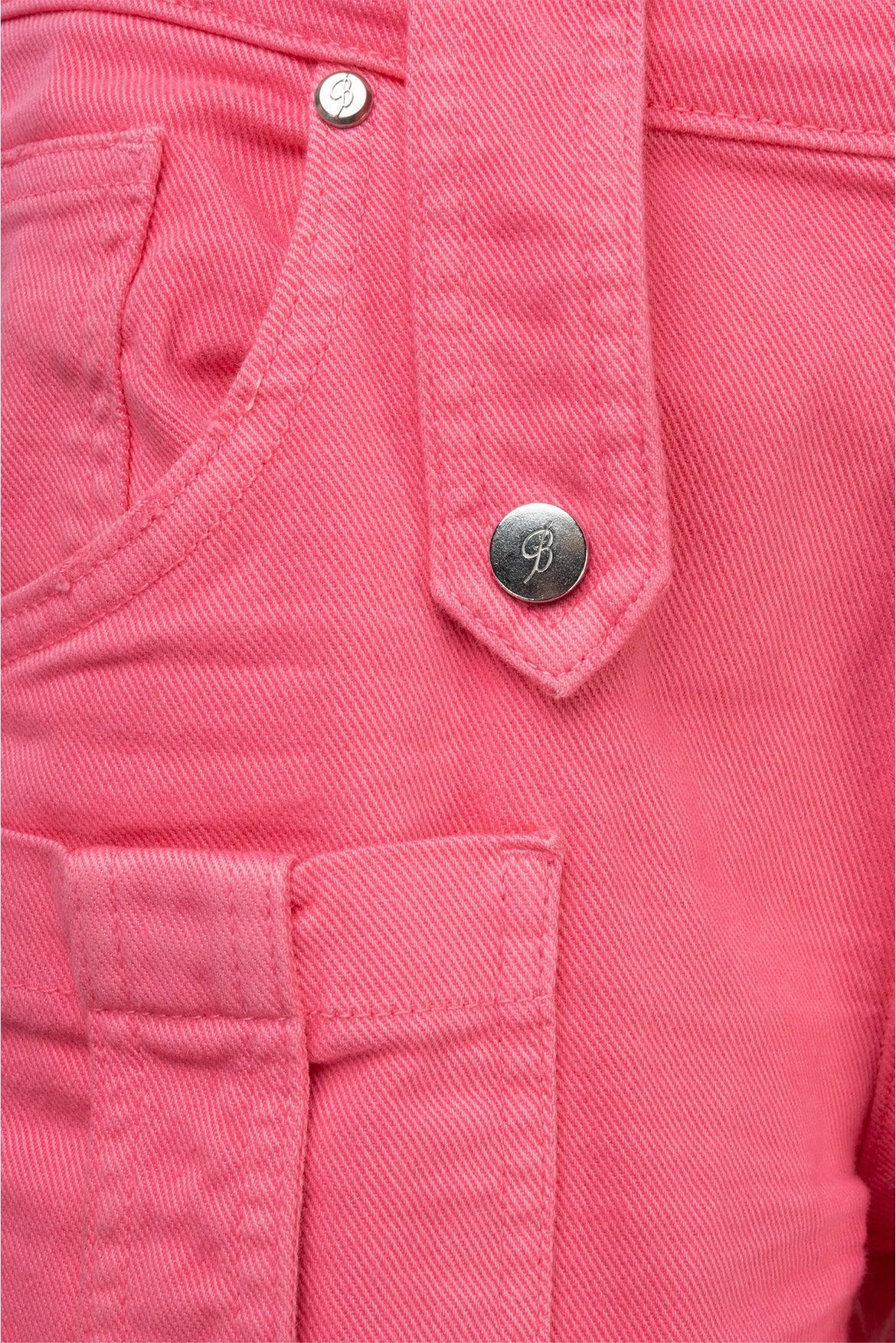 Blumarine Size 4 Low Rise Denim Cargo Jeans - Image 3