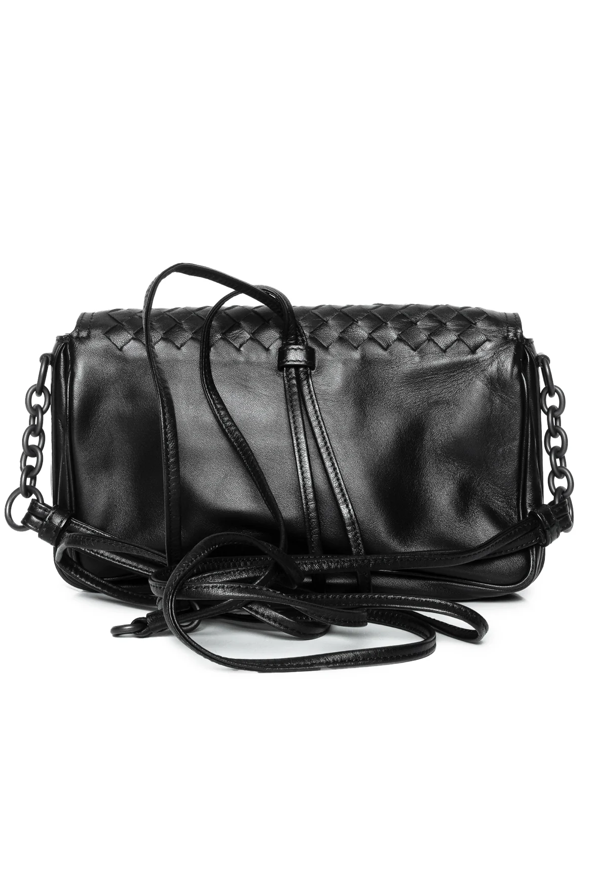 Bottega Veneta Intrecciato Leather Double Pocket Flap Crossbody - Image 3