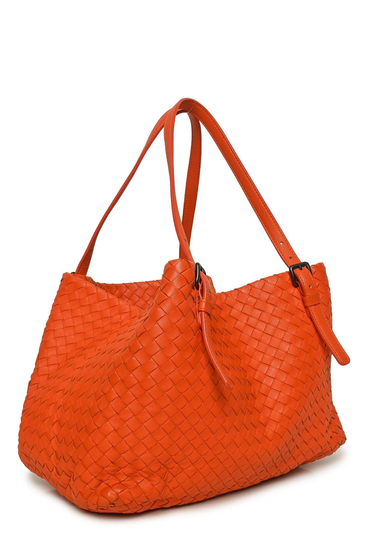 Bottega Veneta Intrecciato Woven Nappa Medium Leather Cesta Tote - Image 2