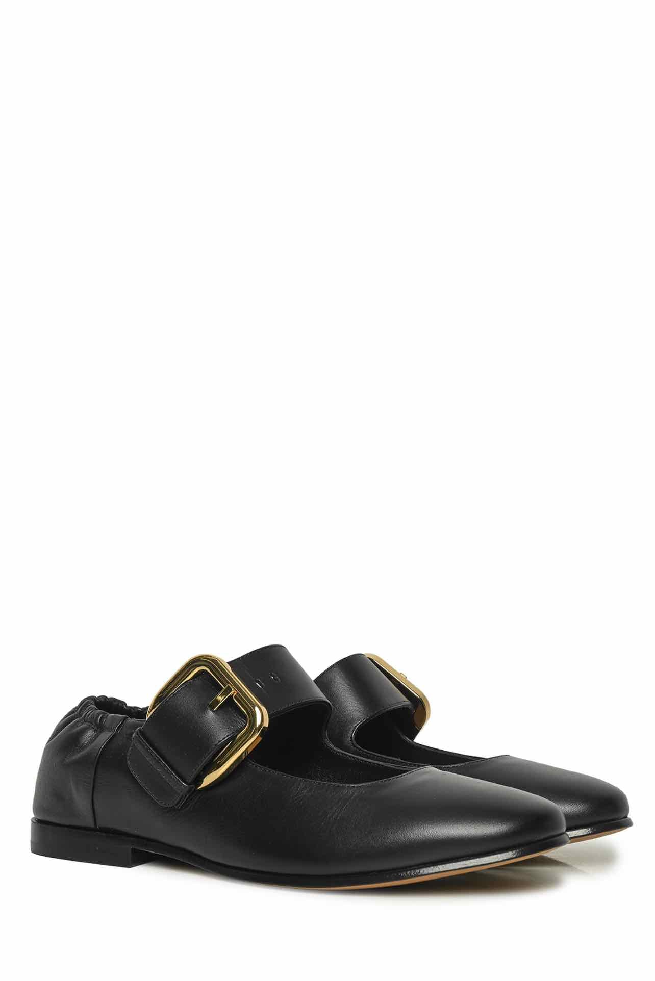 Bottega Veneta Size 35.5 Astaire Mary-Jane Ballerina Flats - Image 2