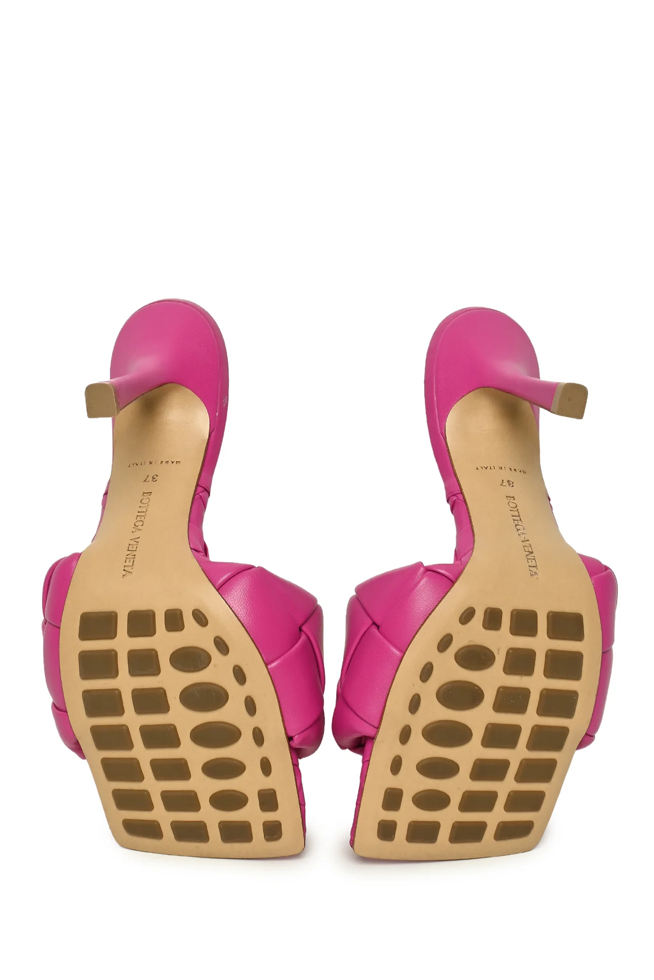 Bottega Veneta Size 37 Lido Intrecciato Leather Sandals - Image 6