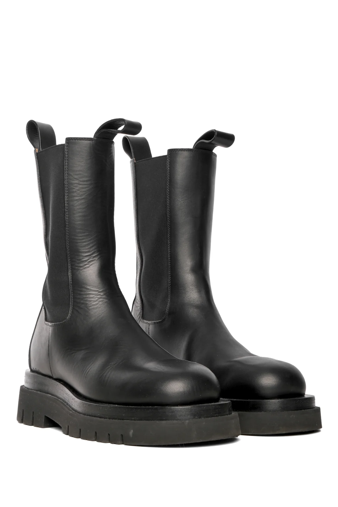 Bottega Veneta Size 37 Lug Leather Chelsea Boots - Image 2