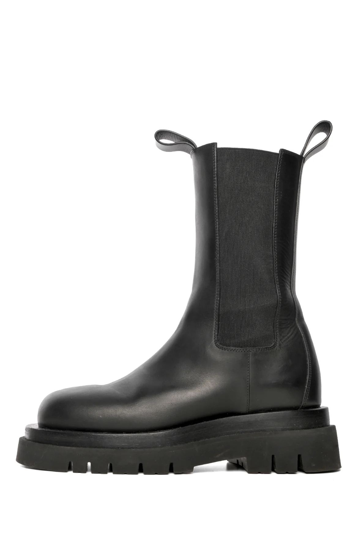 Bottega Veneta Size 37 Lug Leather Chelsea Boots - Image 3