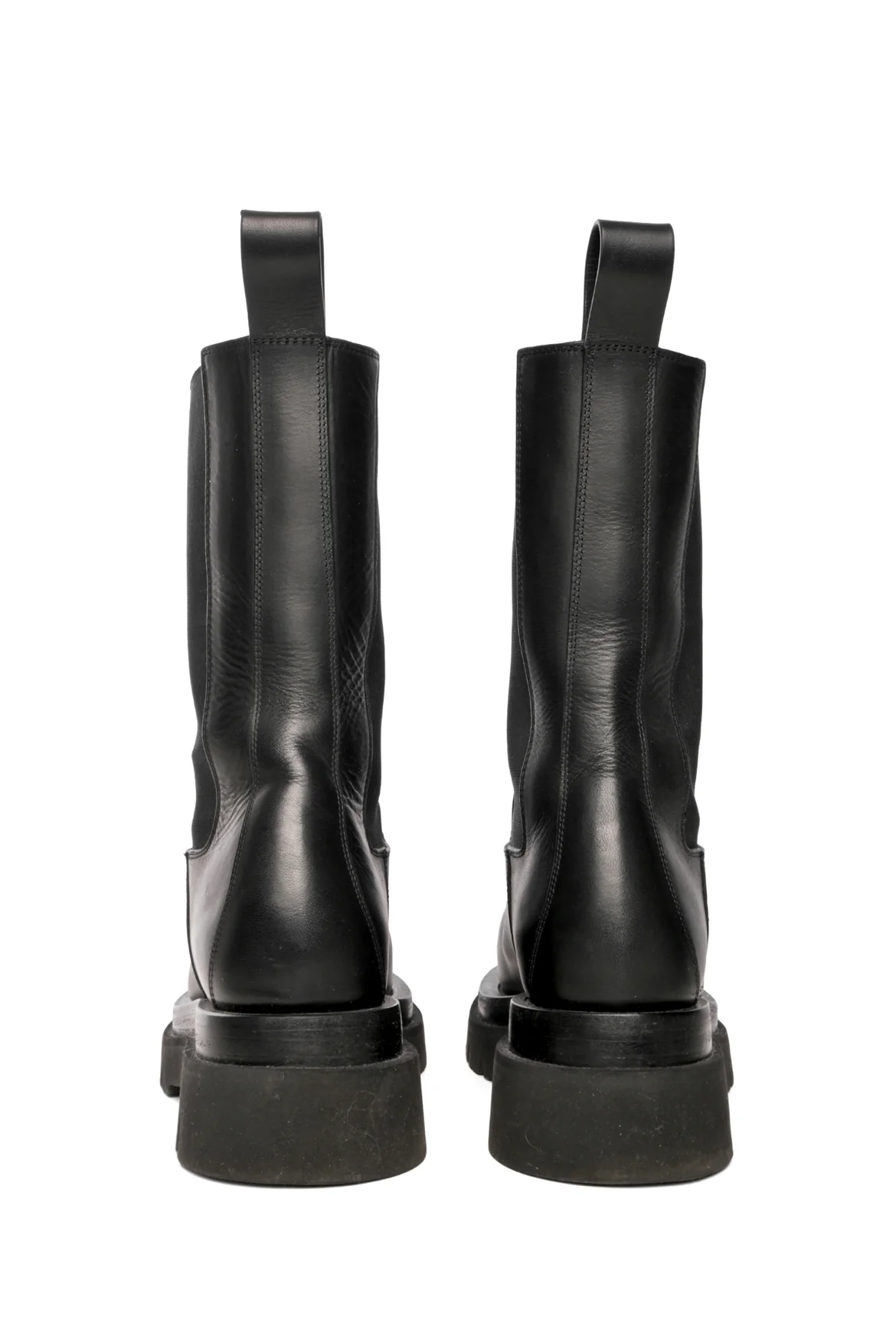 Bottega Veneta Size 37 Lug Leather Chelsea Boots - Image 4