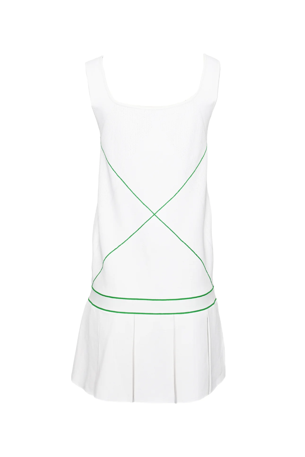 Bottega Veneta Size M Sleeveless Drop-Waist Tennis Dress - Image 2