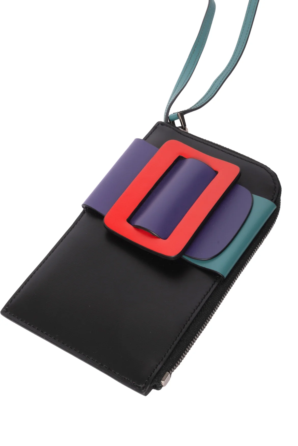 Boyy Leather Card Holder Wallet on Strap - Image 4