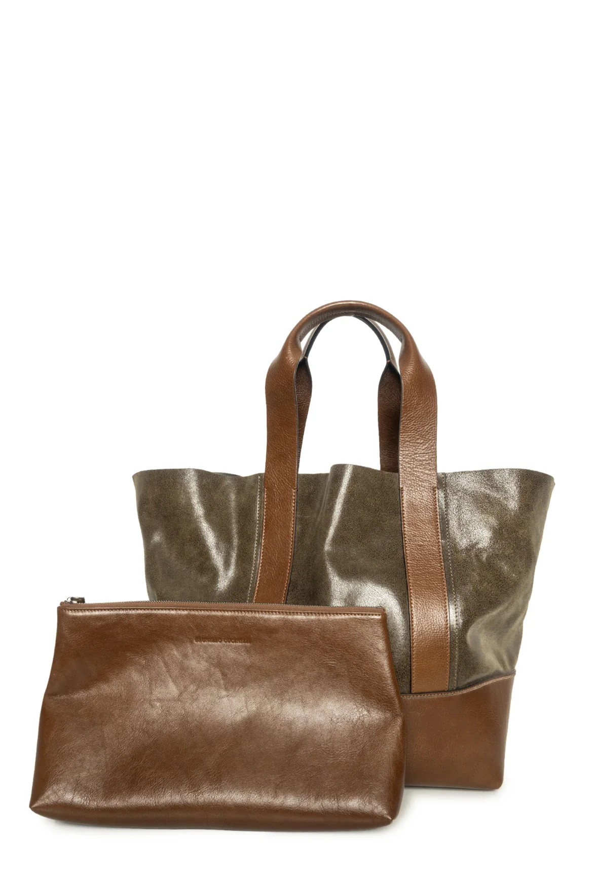 Brunello Cucinelli Monili Beaded Large Tote & Clutch - Image 4