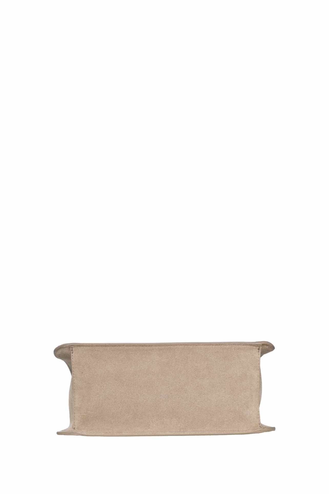 Brunello Cucinelli Monili Suede Soft Top Handle Bag - Image 4