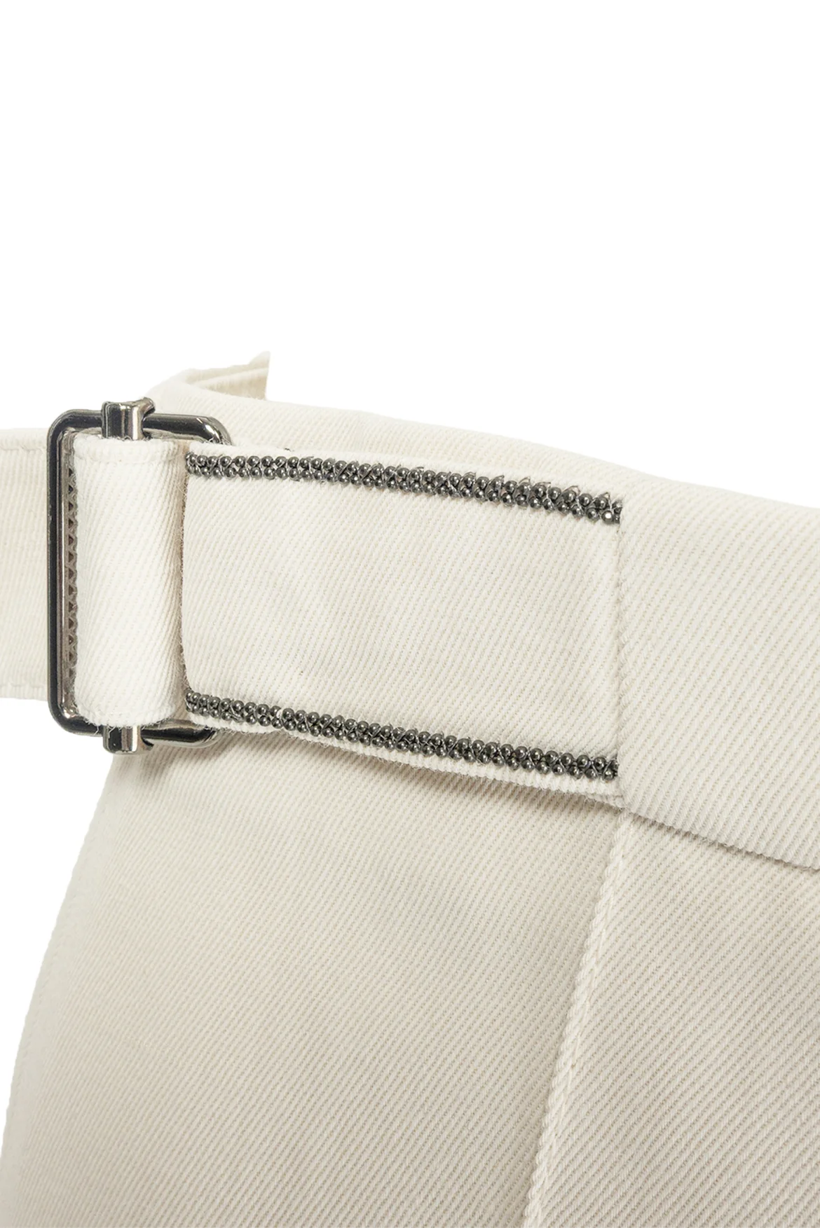 Brunello Cucinelli Size 10 Bead-Embellished Pleated Mini Skirt - Image 3