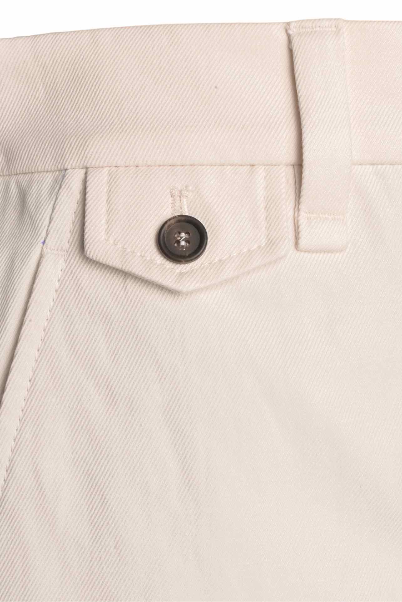 Brunello Cucinelli Size 2 Cropped Cotton & Linen Twill Straight-Leg Pants - Image 3
