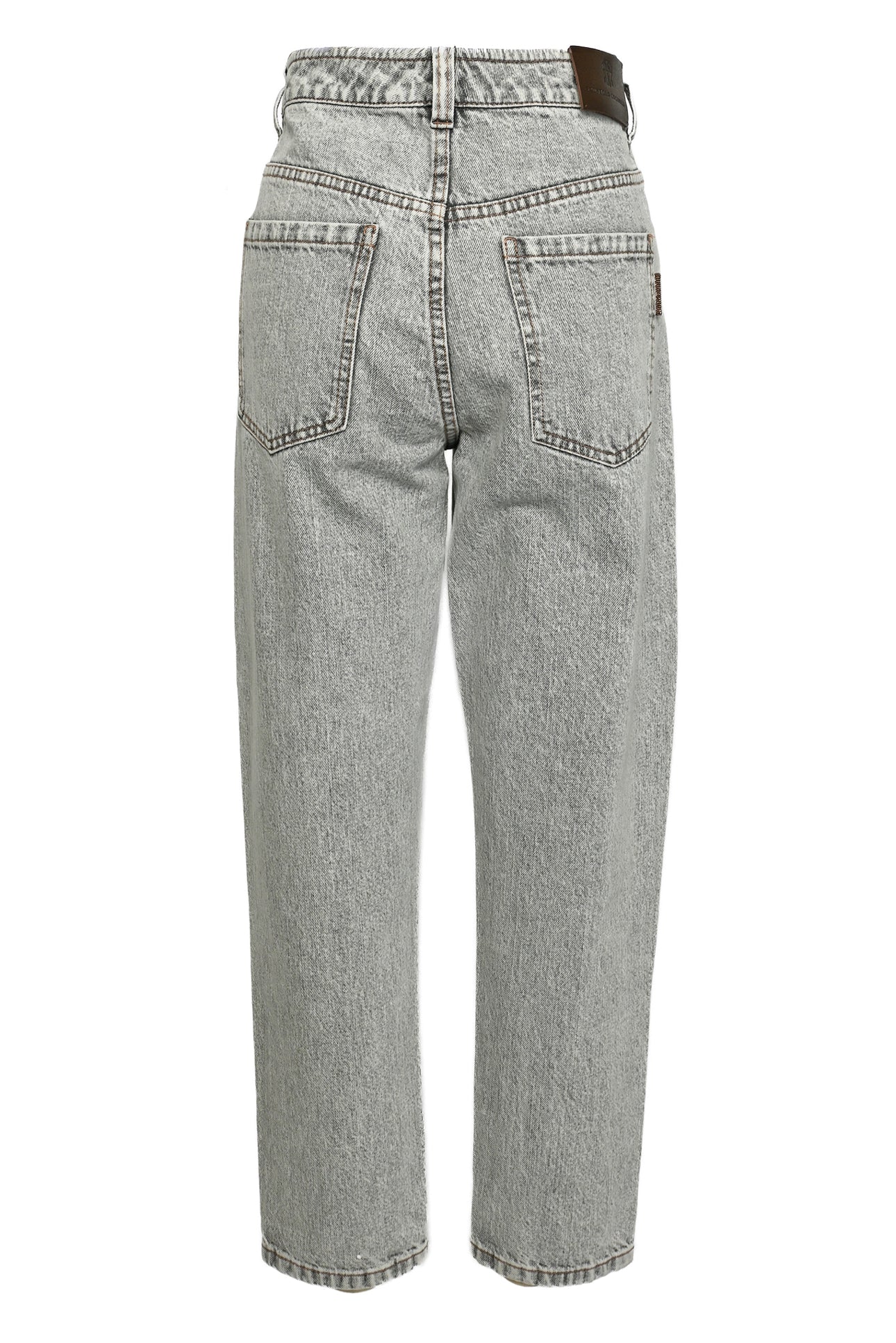 Brunello Cucinelli Size 2 The Baggy Tapered Leg Jeans - Image 2