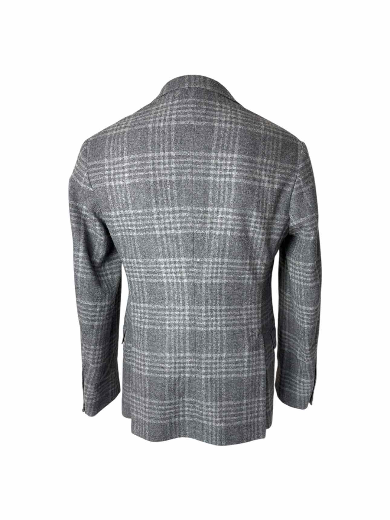 Brunello Cucinelli Size 38 Men's Plaid Wool Blend Blazer - Image 2