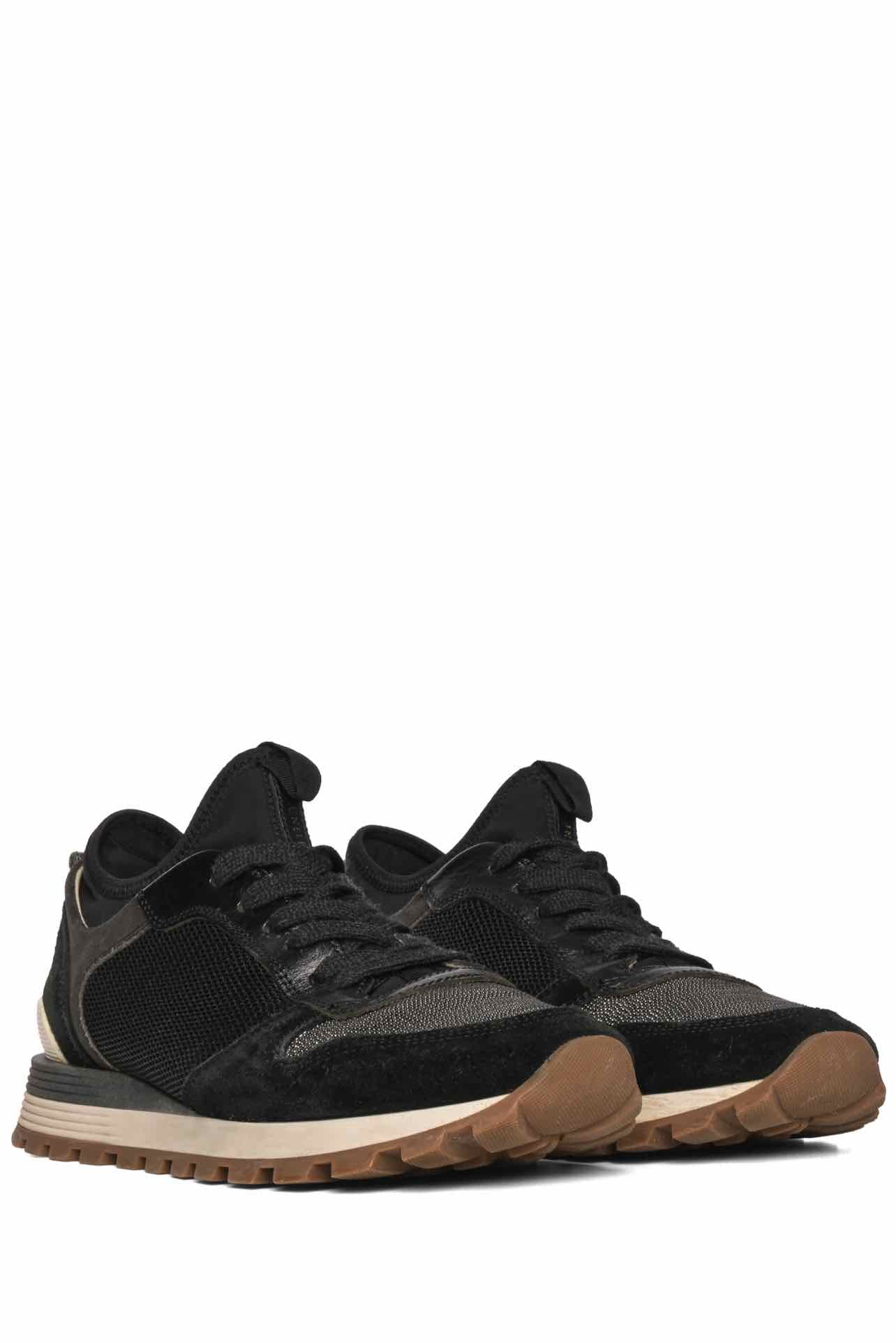 Brunello Cucinelli Size 38 Suede & Mesh Sneaker - Image 2