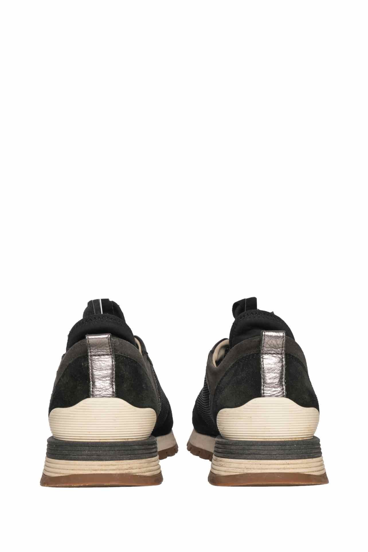 Brunello Cucinelli Size 38 Suede & Mesh Sneaker - Image 5
