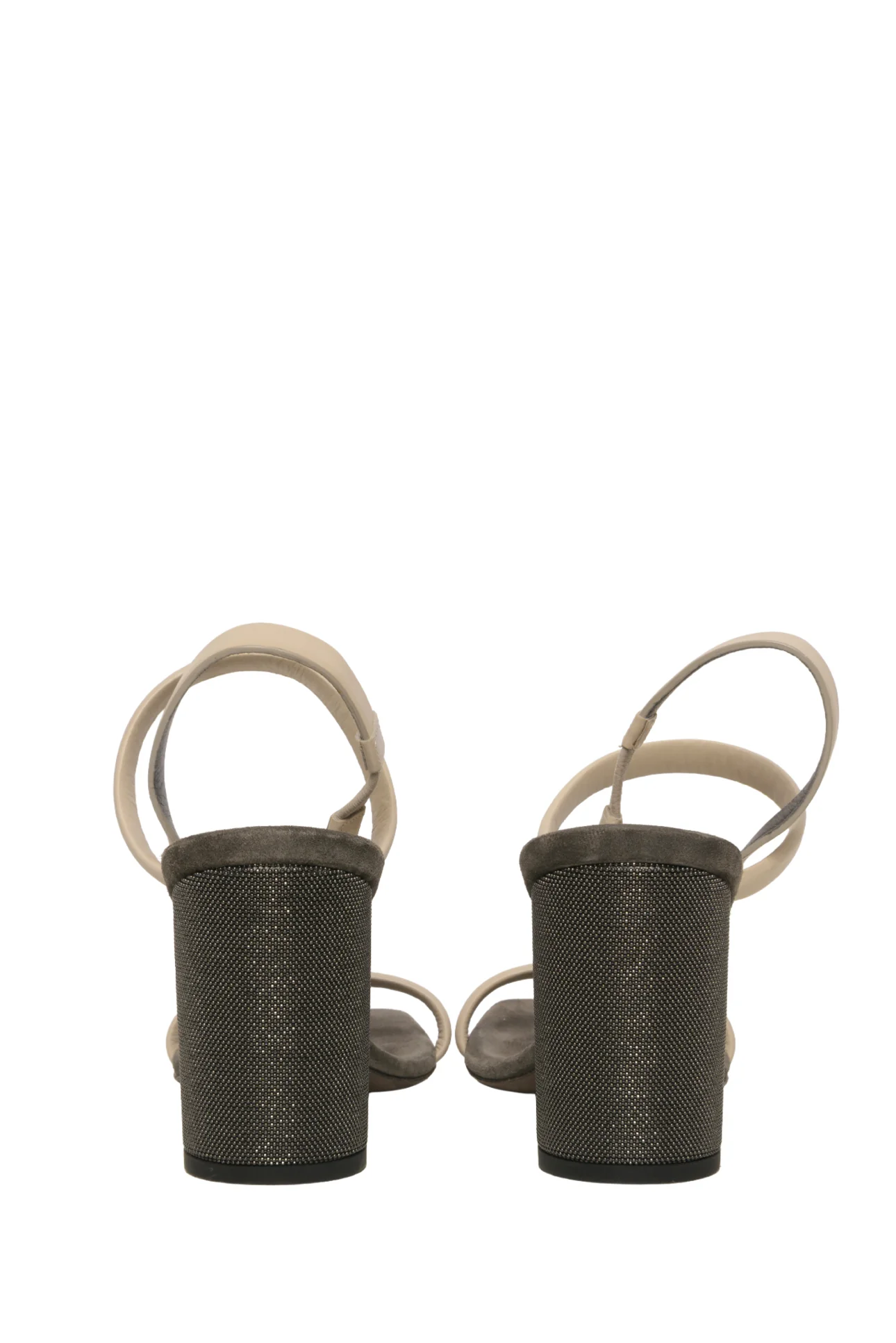 Brunello Cucinelli Size 40 Monili Block Heel Sandals - Image 4