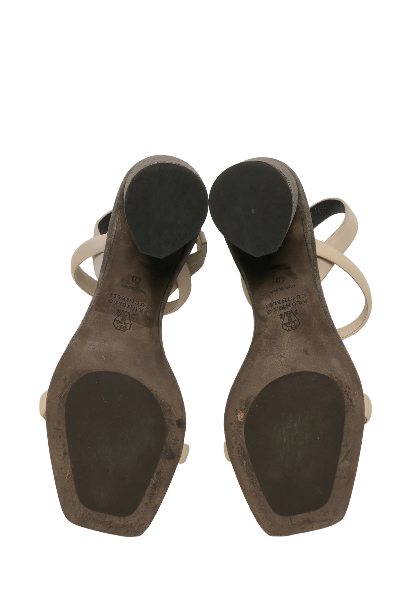 Brunello Cucinelli Size 40 Monili Block Heel Sandals - Image 5