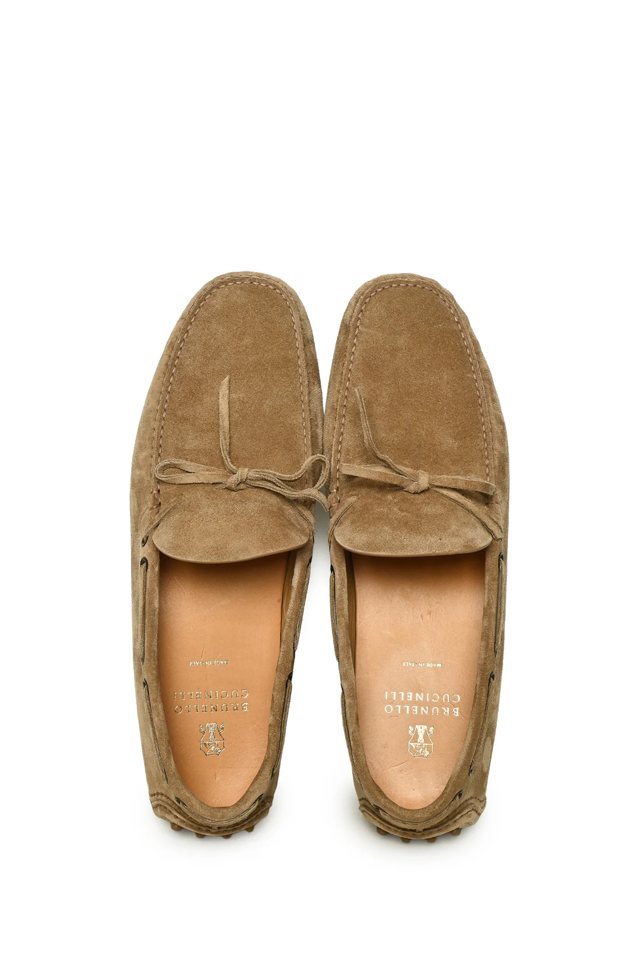 Brunello Cucinelli Size 46 Men's Washed Suede Loafers - Image 6