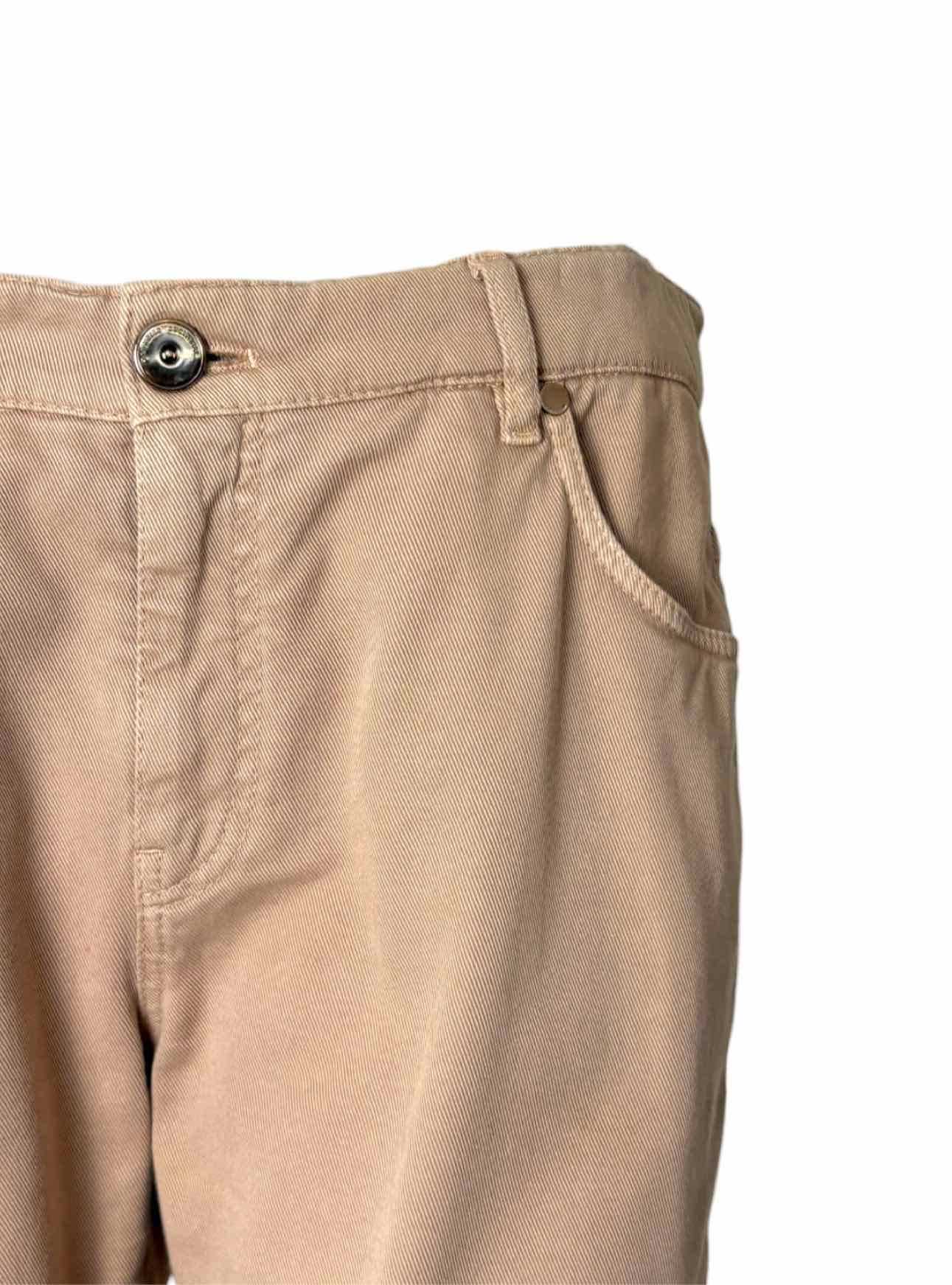 Brunello Cucinelli Size 6 Cotton Tapered Leg Pants - Image 3