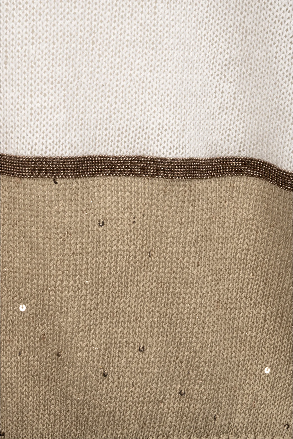 Brunello Cucinelli Size L Colour Block Sequin Sweater - Image 3