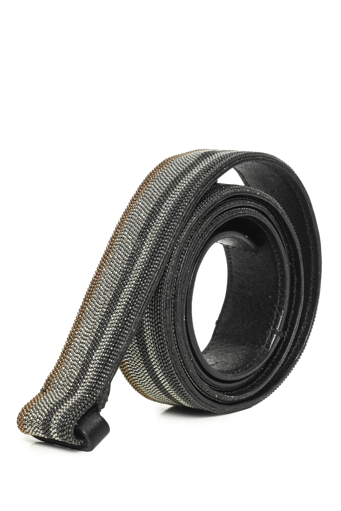 Brunello Cucinelli Size L Monili Leather Belt - Image 2