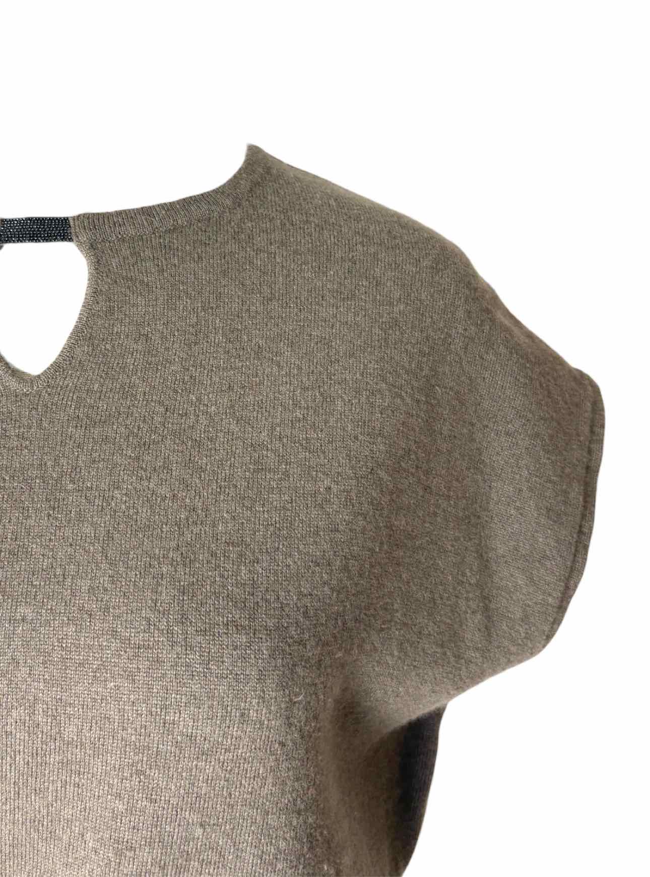 Brunello Cucinelli Size M Wool Blend Sleeveless Sweater - Image 3