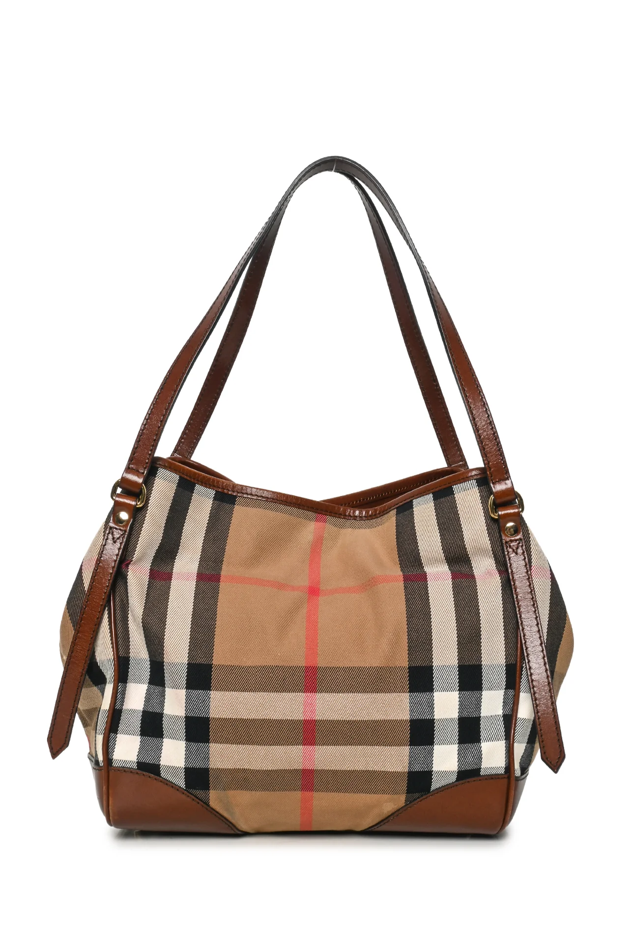 Burberry Canterbury House Check Canvas And Leather Tote - Image 3