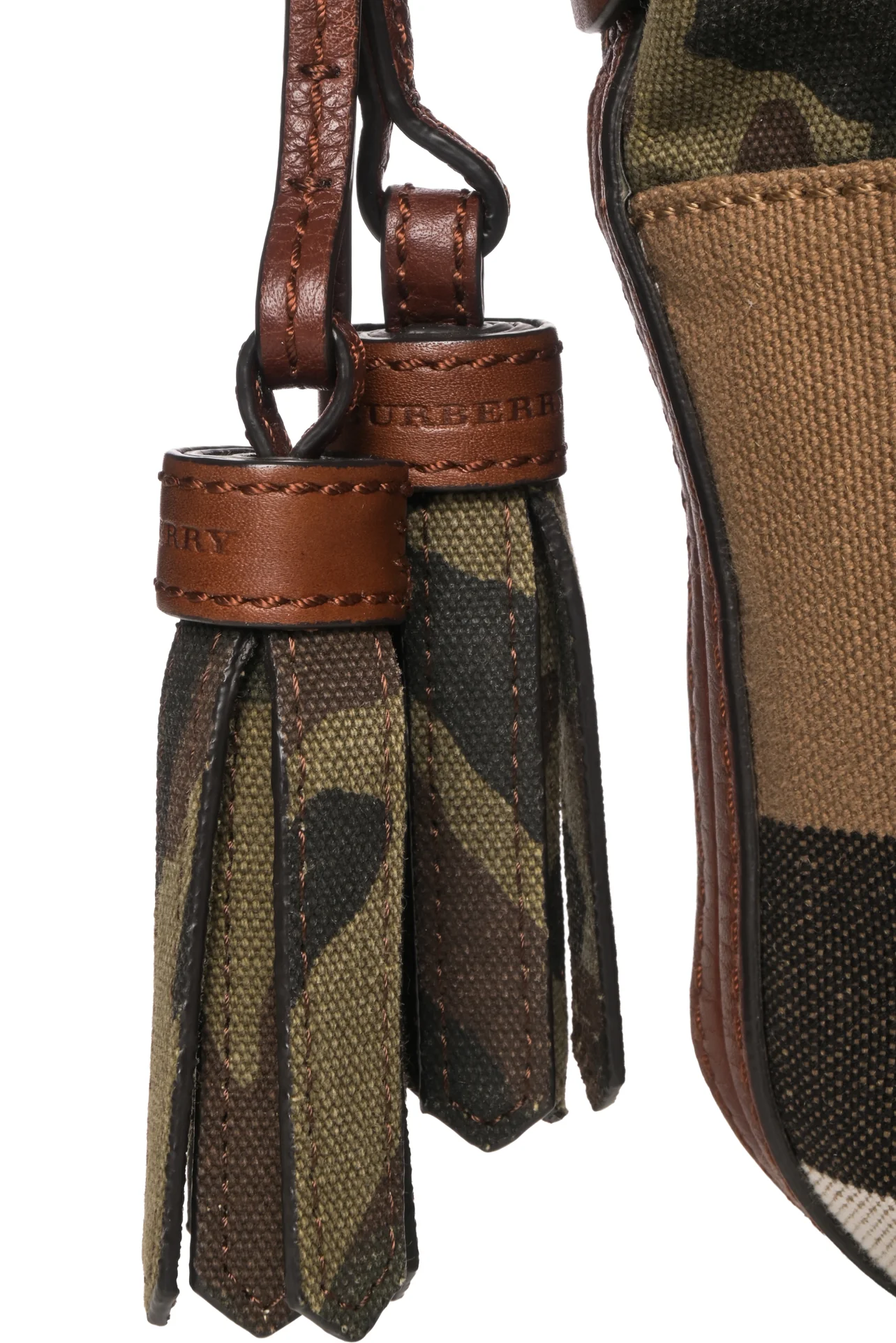Burberry Canvas Camouflage Ashby Bucket Bag Crossbody - Image 3