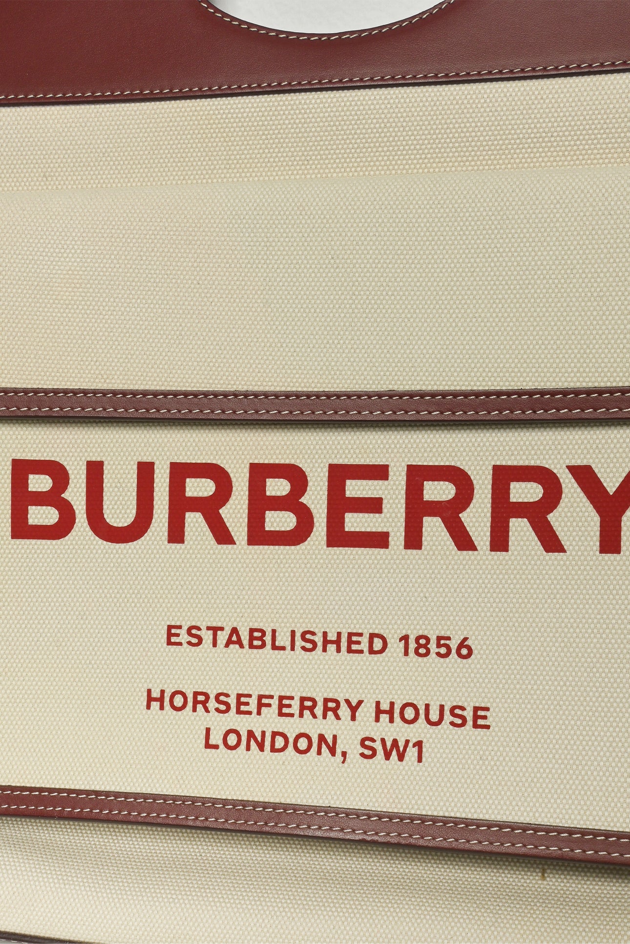 Burberry Canvas & Leather Medium Pocket Bag - Image 6