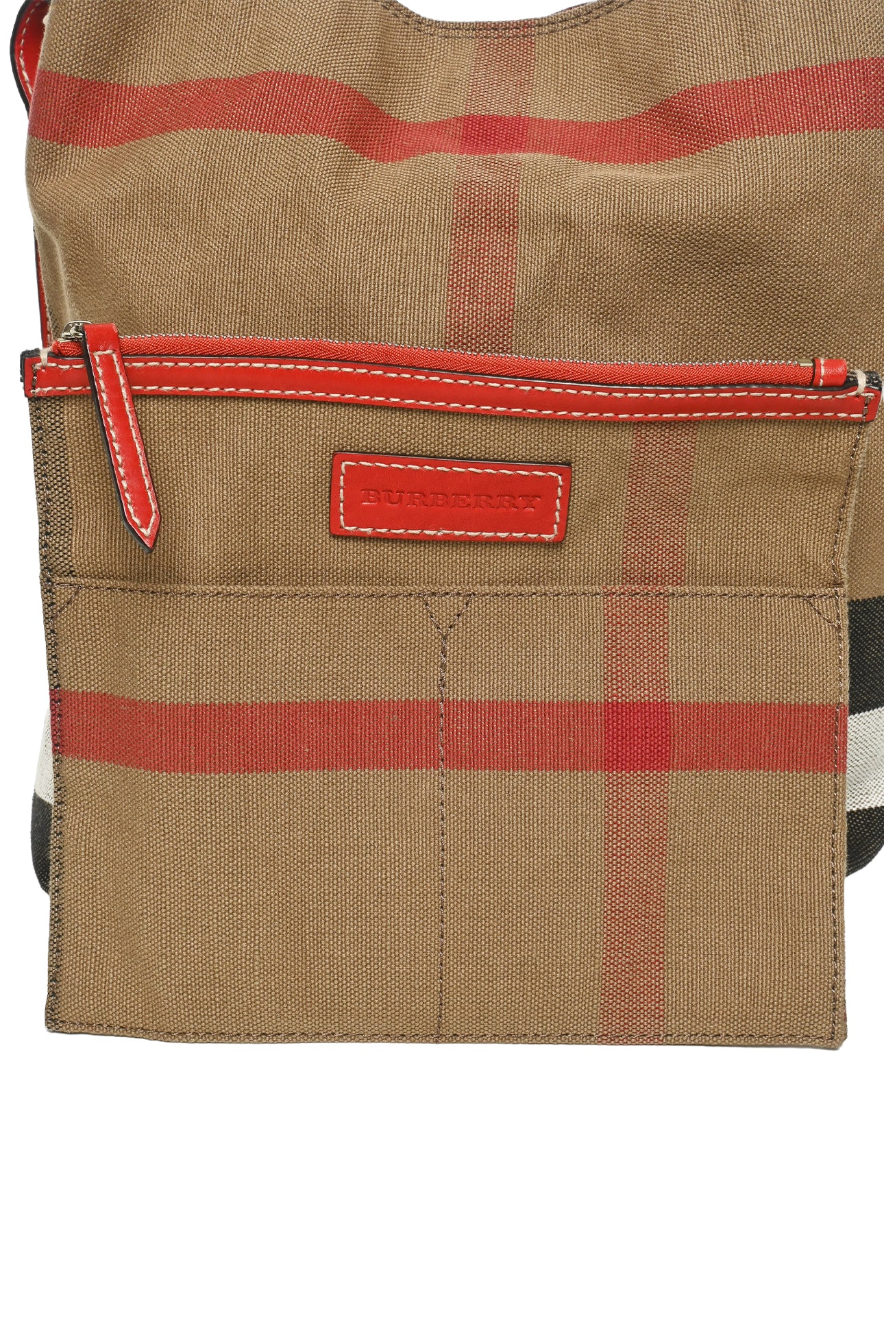 Burberry Check Canvas Ashby Bucket Bag - Image 5