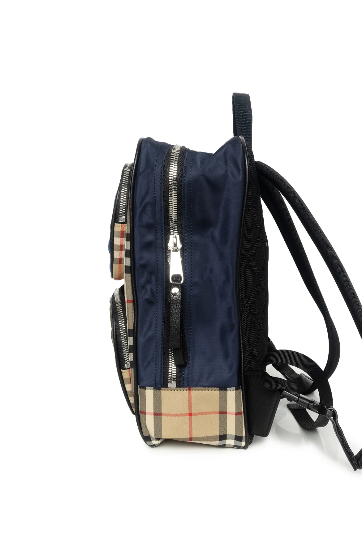 Burberry Check Canvas & Quilted Nylon BackPack - Image 4