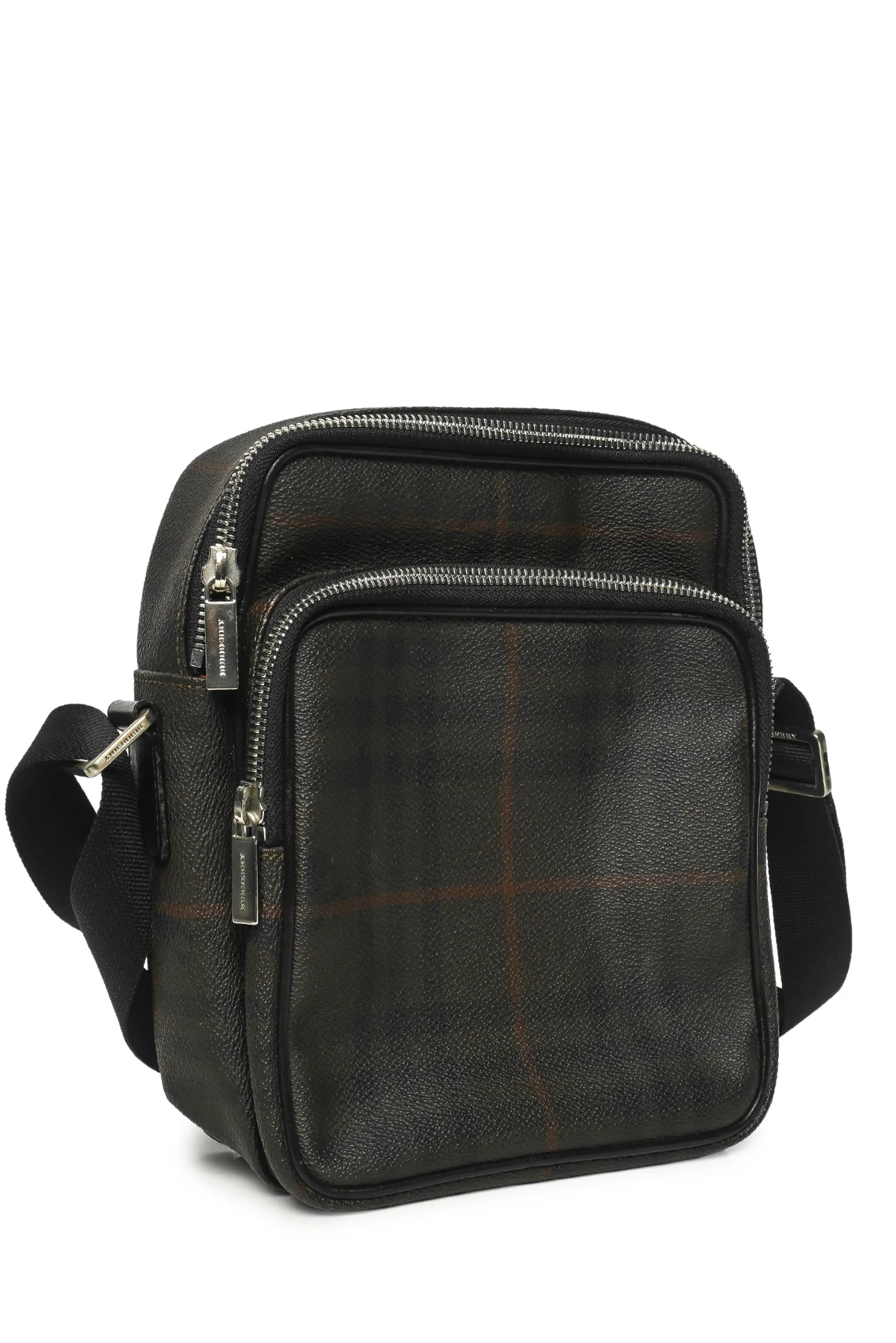 Burberry Coated Canvas Check Crossbody - Image 2