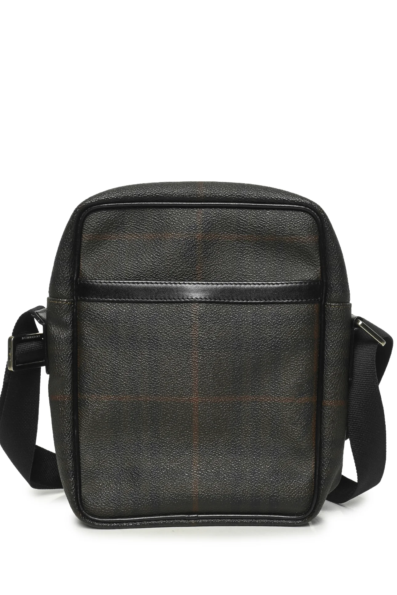 Burberry Coated Canvas Check Crossbody - Image 3