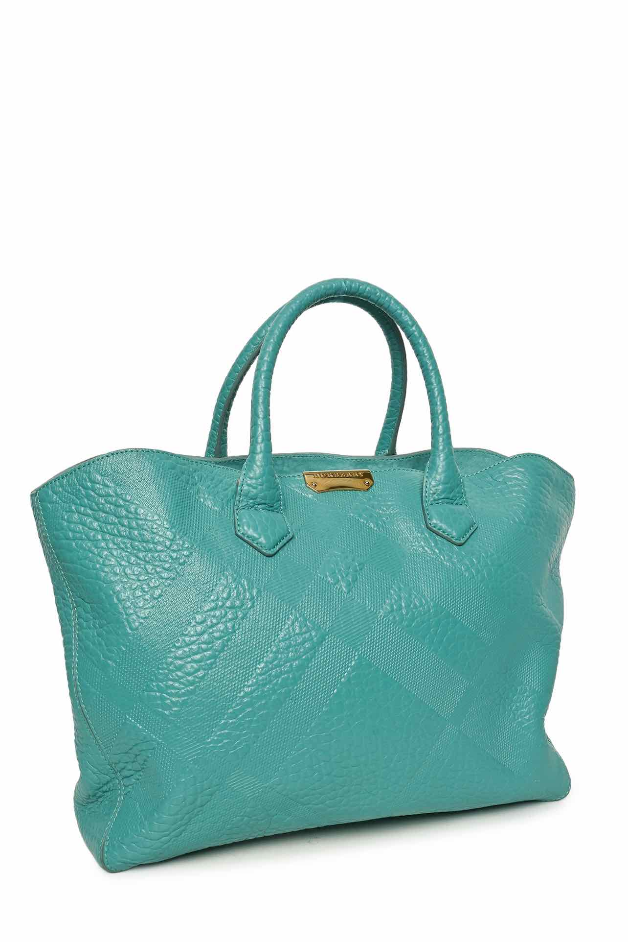 Burberry Embossed Check Leather Dewsbury Tote - Image 2