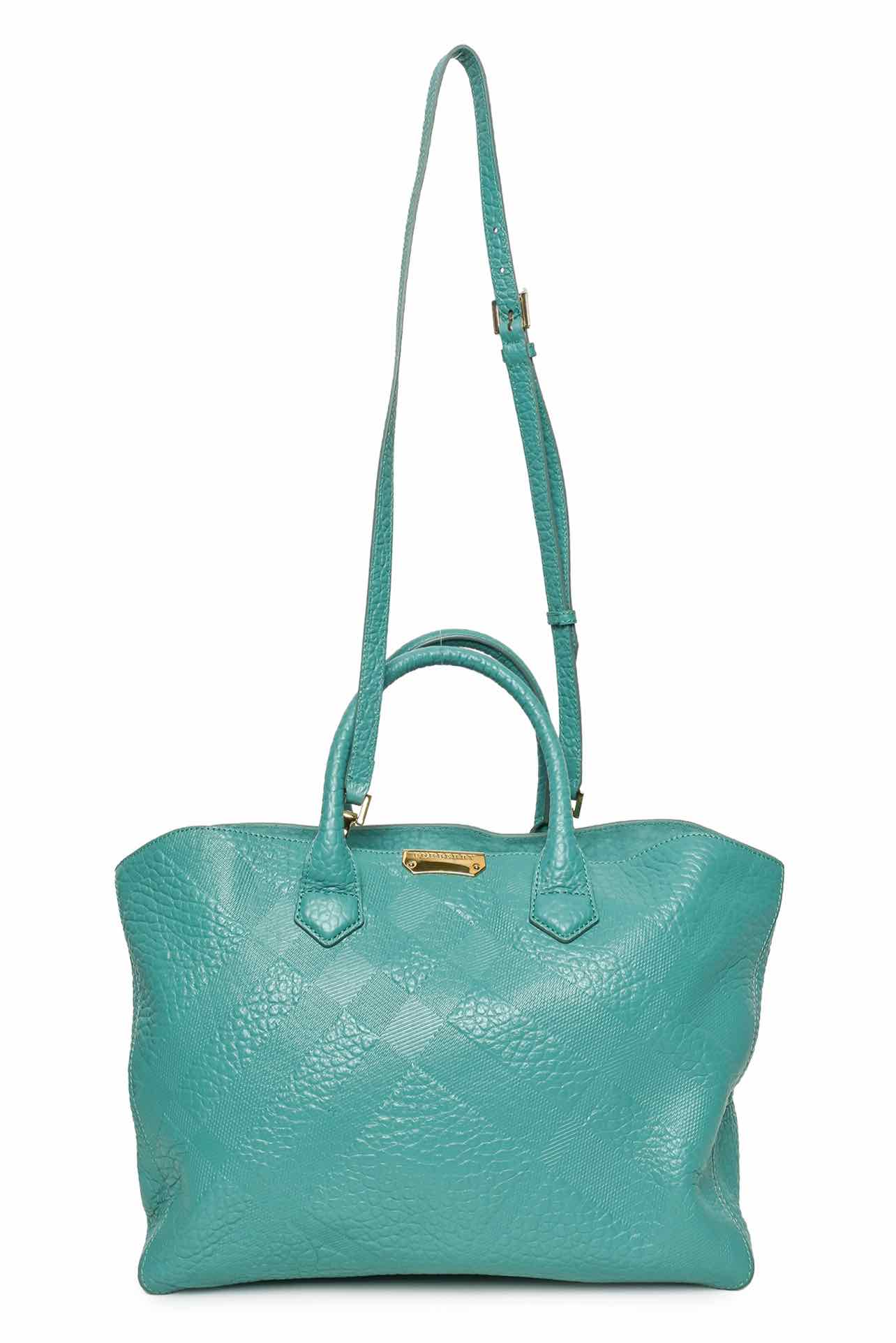 Burberry Embossed Check Leather Dewsbury Tote - Image 5