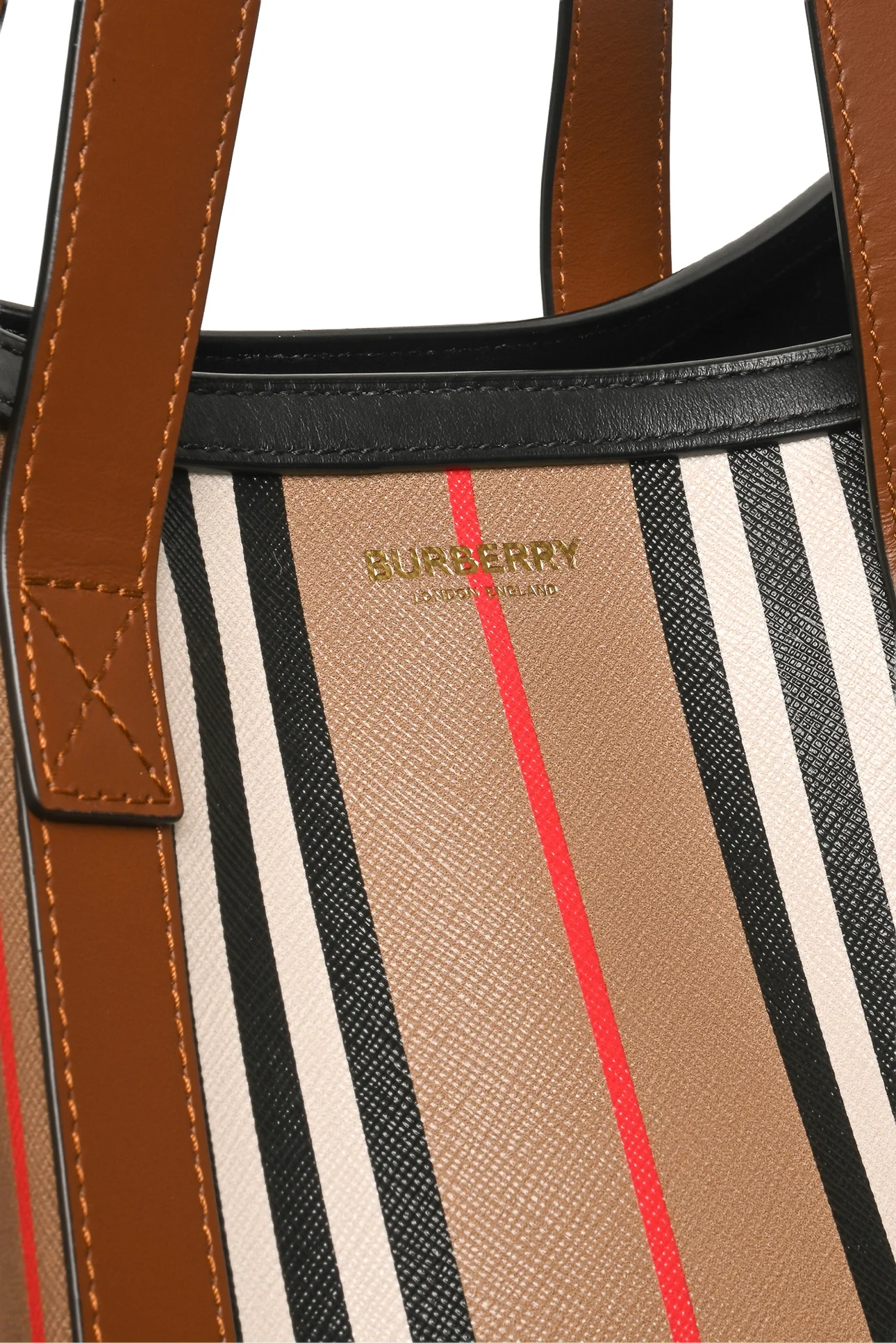 Burberry Icon Stripe Vertical Tote - Image 5