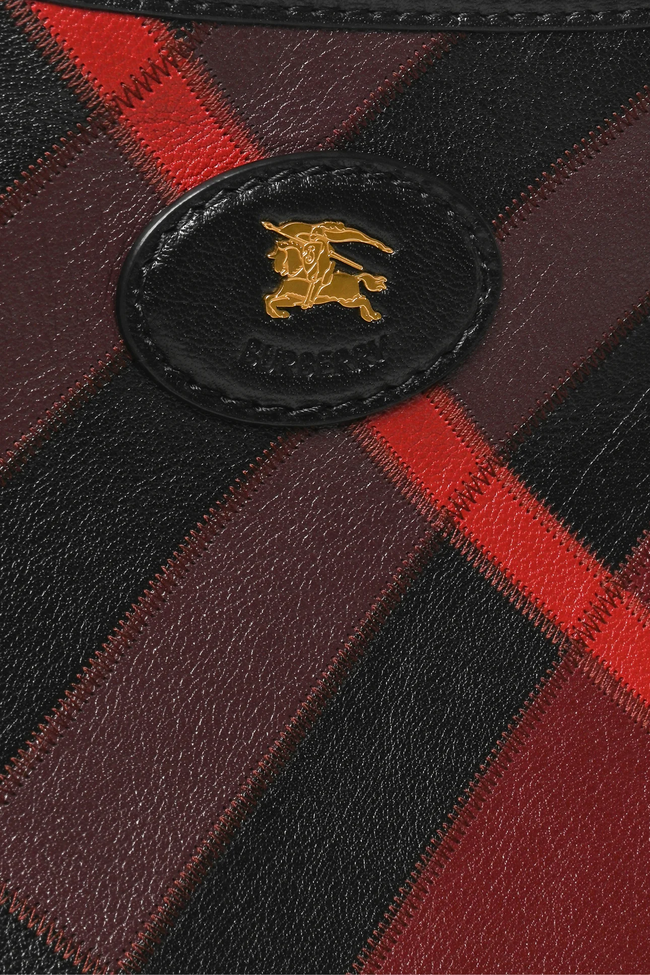 Burberry Large Leather Highlands Shoulder Bag - Image 5