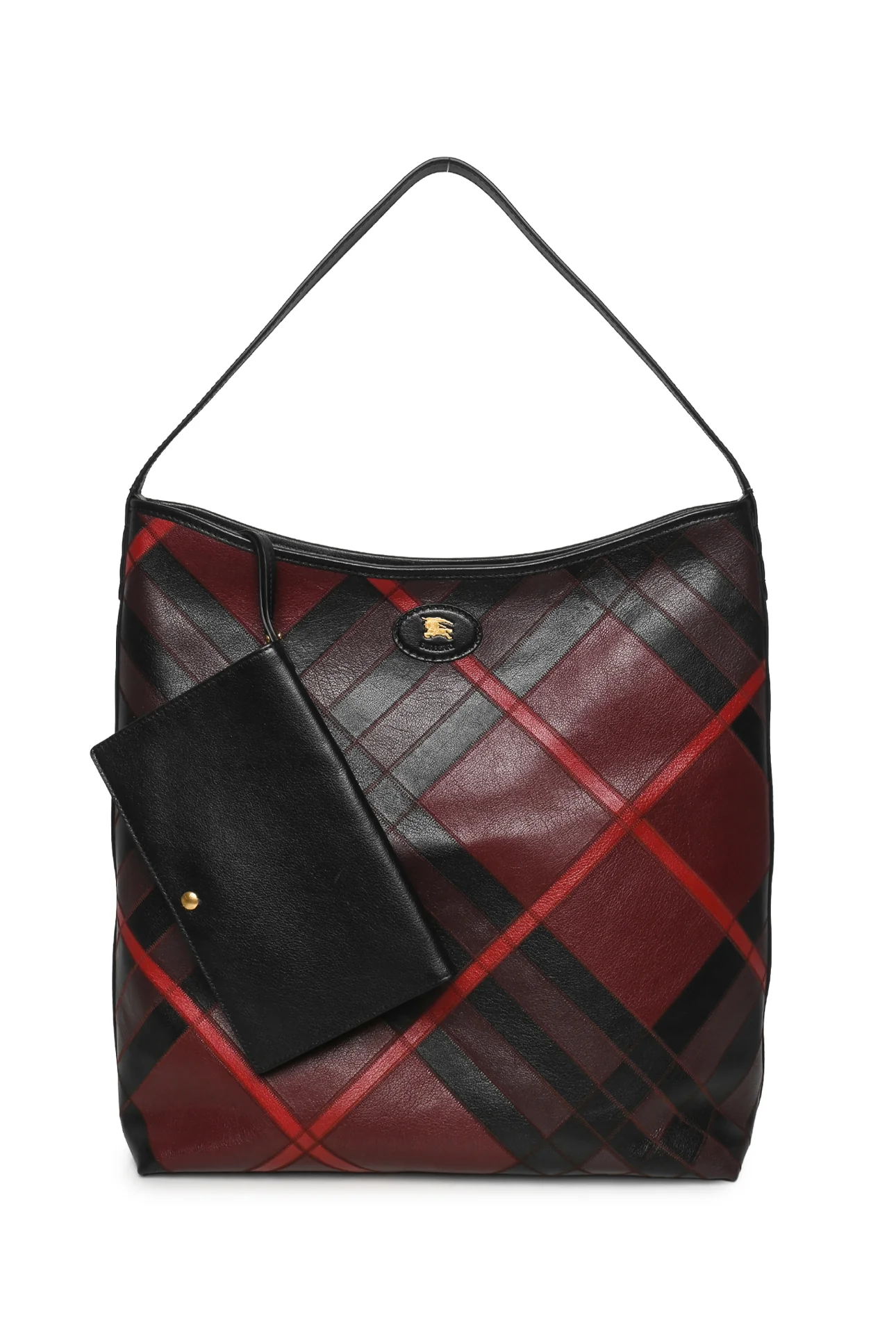 Burberry Large Leather Highlands Shoulder Bag - Image 6