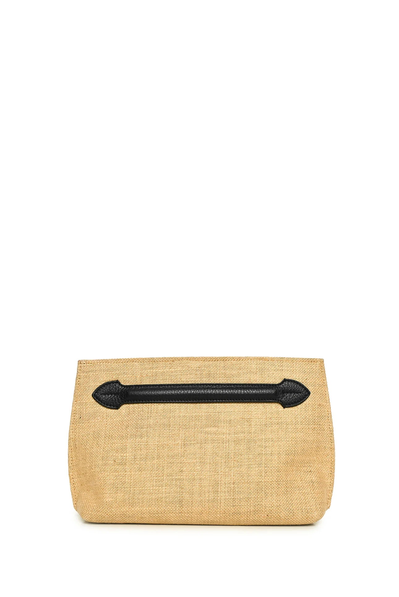 Burberry Logo Print Jute Clutch - Image 2
