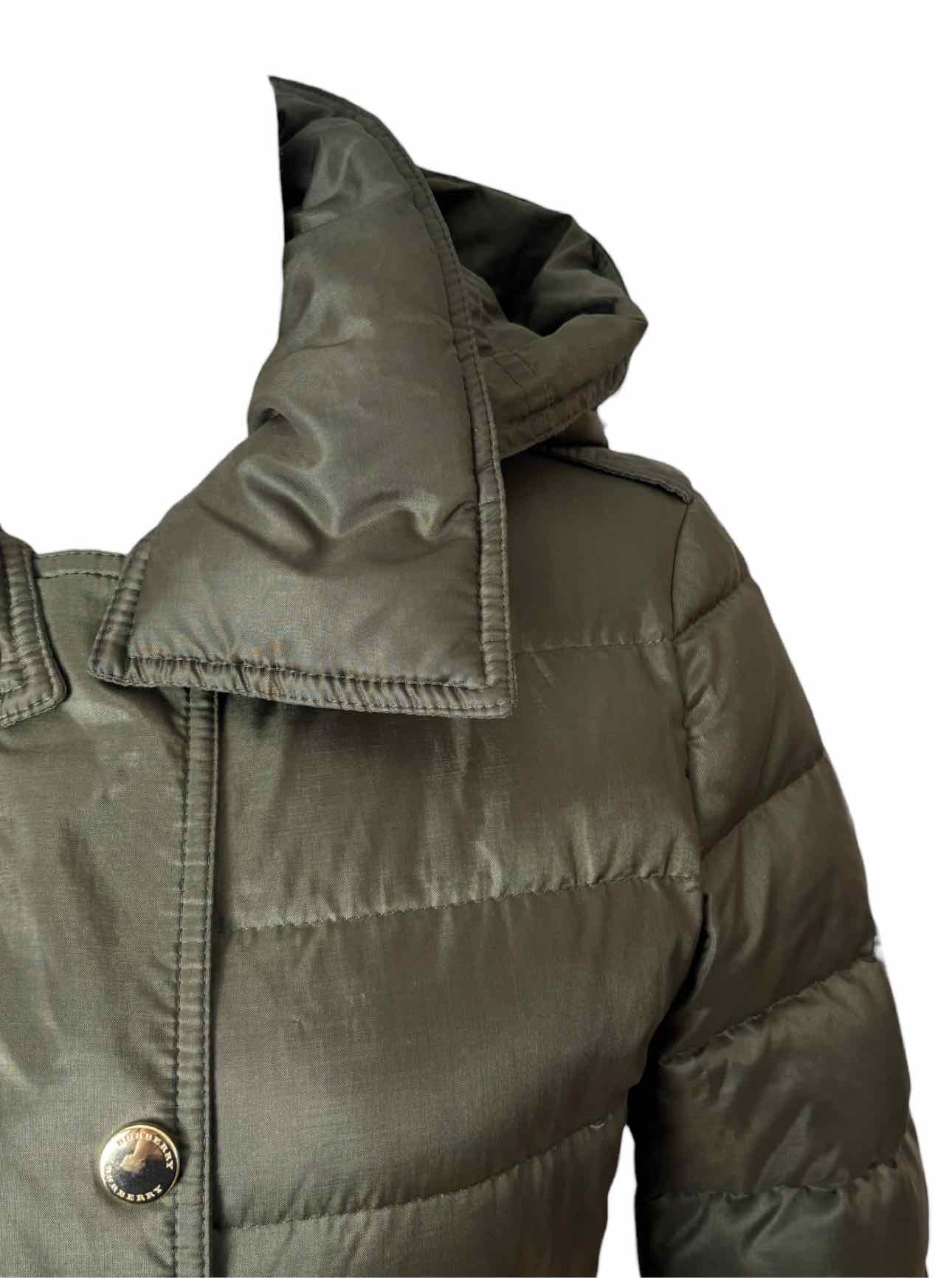 Burberry London Size 8 Quilted Poly Down Filled Coat - Image 3