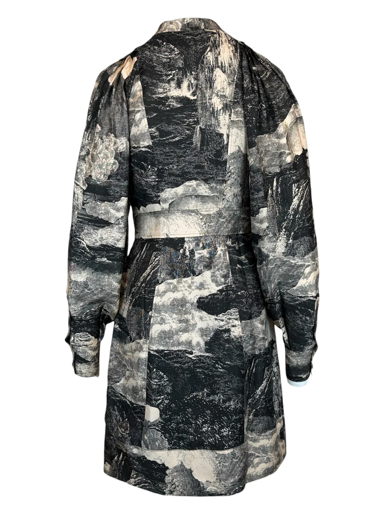 Burberry Size 2 Pascala Dreamscape Print Silk Shirt Dress - Image 2