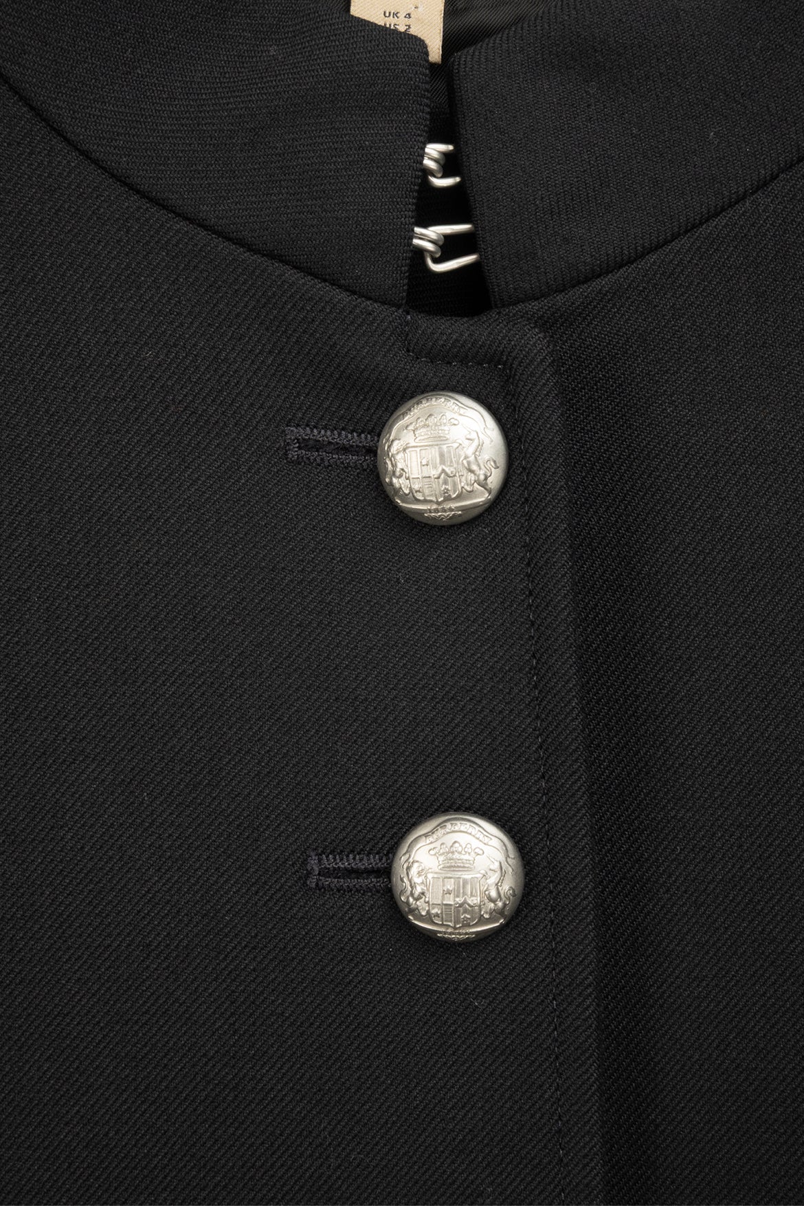 Burberry Size 2 Ridgeton Wool Military Jacket - Image 3