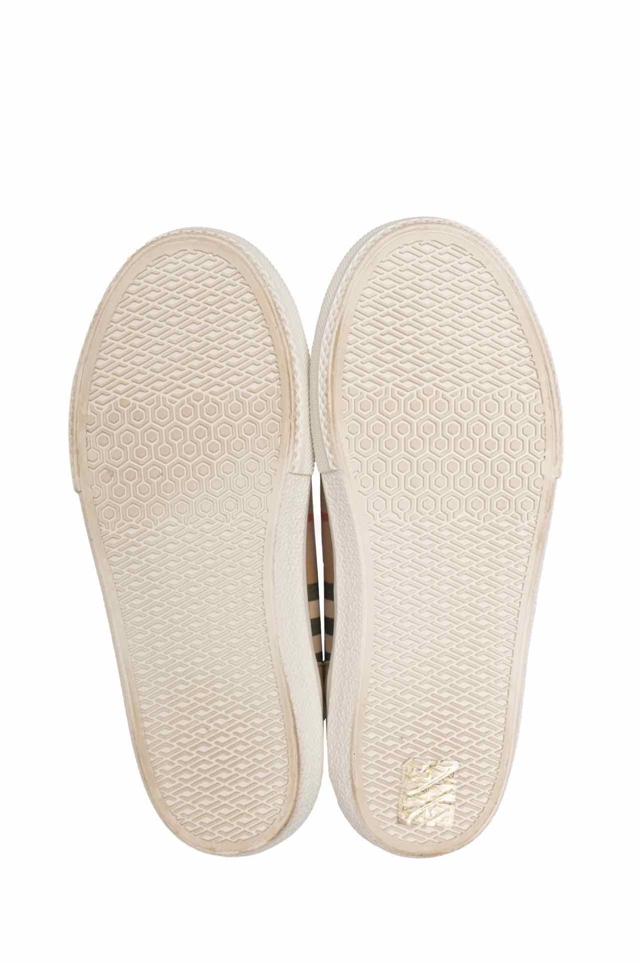 Burberry Size 35 Vintage Check Logo High-top Sneaker - Image 6