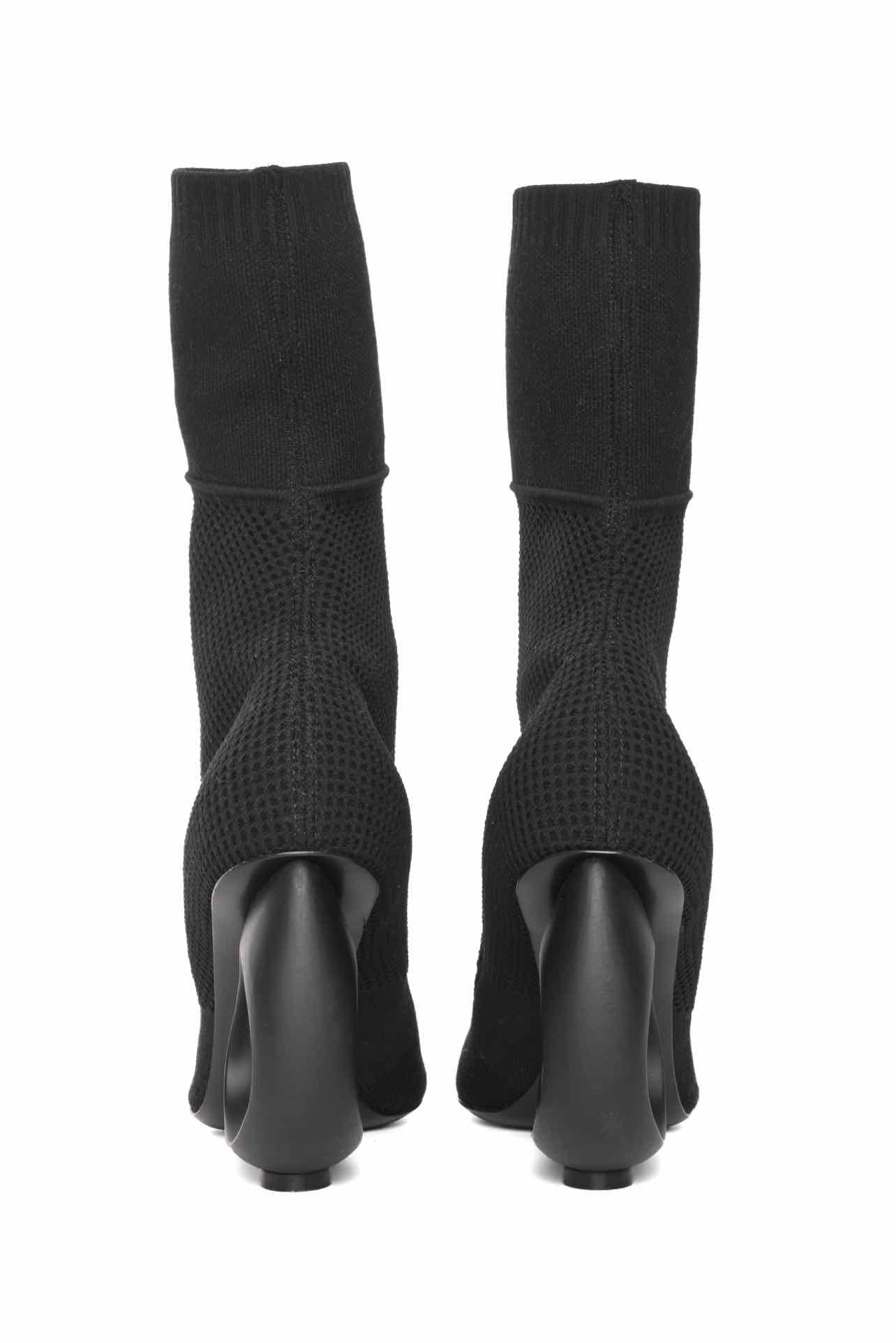 Burberry Size 36 Knit Stretch Fabric Kimberley Pointed Toe Ankle Boots - Image 4