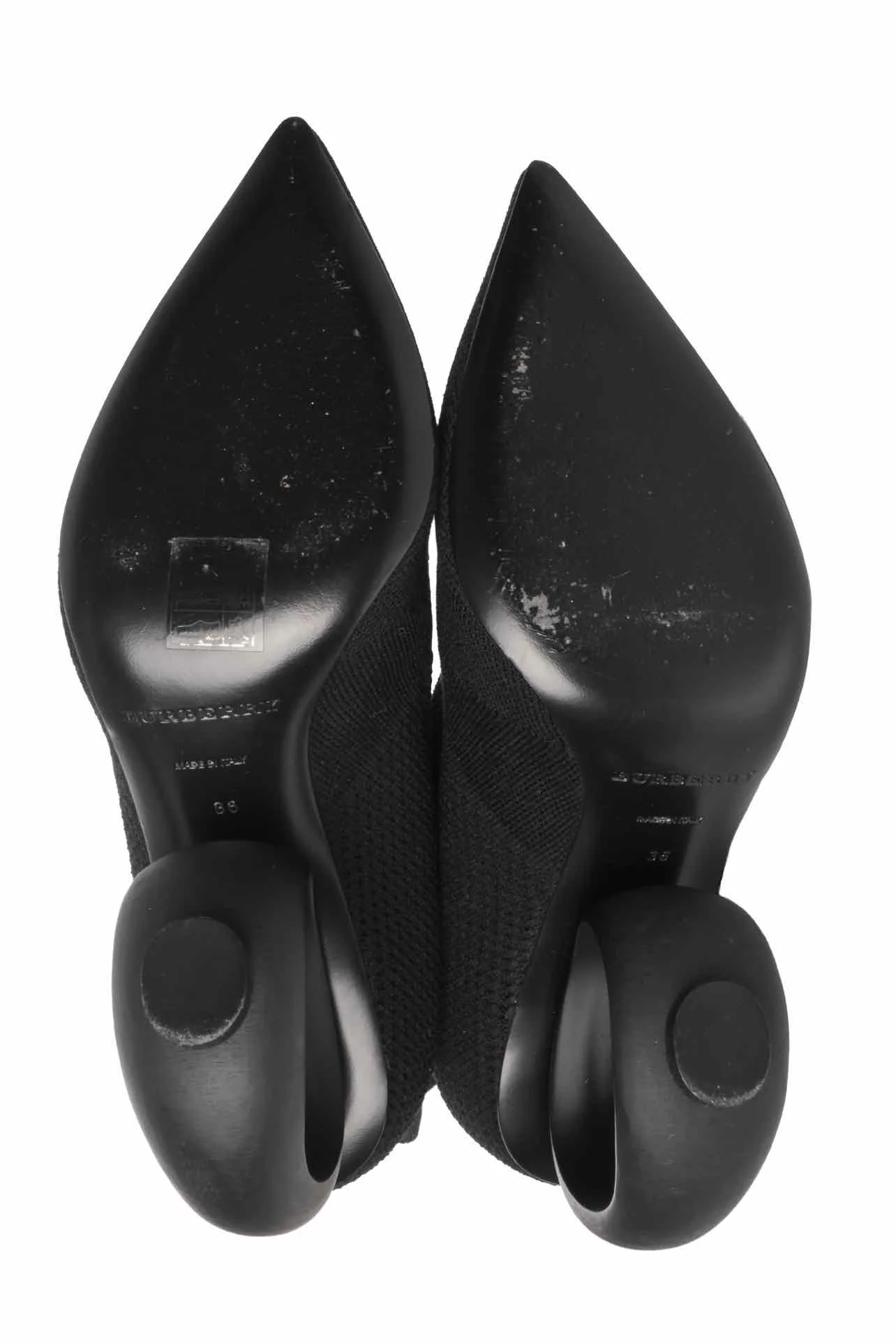Burberry Size 36 Knit Stretch Fabric Kimberley Pointed Toe Ankle Boots - Image 6