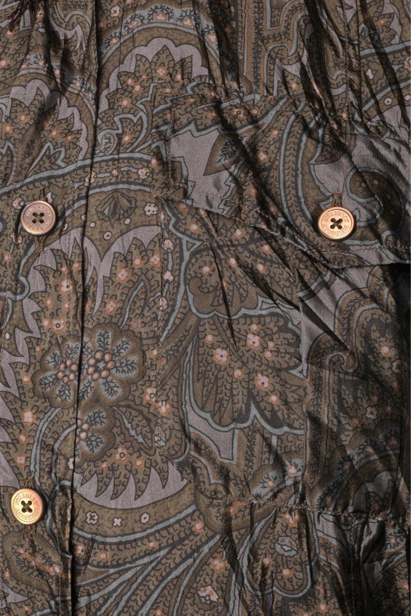 Burberry Size 38 Men's Silk Paisley Shirt Long Sleeve - Image 3